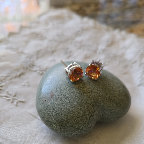 Jewelry - Rainbow Topaz Sterling Silver Studs